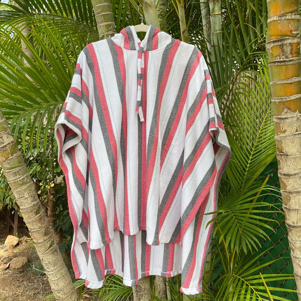 NEW! Heavyweight Striped Poncho